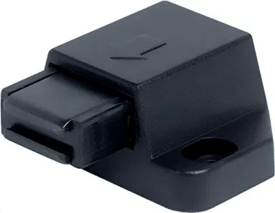 Produktbild von Famanu Magnetschloss für Glastüren und Möbel - Schwarze Magnetschließung mit doppelter Haltekraft von 1,8 kg - 2 Stück