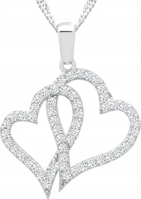 Produktbild von Silberne Herzkette mit der Aufschrift „Ich liebe dich“ (925er Silber)