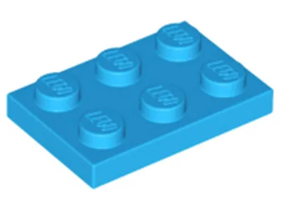 Image de Lego® 2x3 plaques 3021 - 1 pièce bleu azur foncé