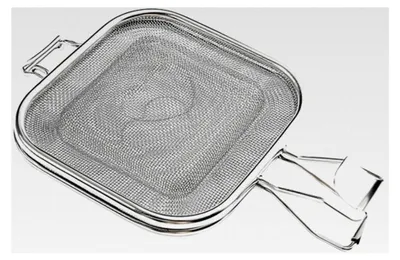 Produktbild von Edelstahl Sandwich Backnetz für Ofen und Brot - Küchenbackgerät zum Toasten und Grillen, langlebig und leicht zu reinigen für Zuhause und Grillen