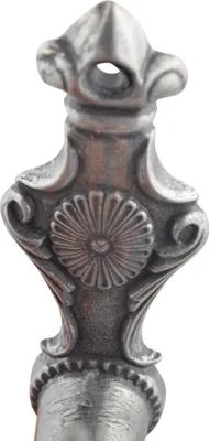 Obrázok produktu pre Nástenný držiak Bourbon-Lilie strieborný, sada 2 ks (výsuvný 3–5 cm)