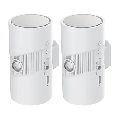 Produktbild von Wiederaufladbare Wandlampe, Nachtlicht mit PIR & Lichtsensor, 110°/3–5m Erfassung, 4 Helligkeitsstufen