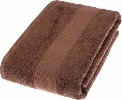 Produktbild von HOMESCAPES Frottee Badetuch 100% Baumwolle Handtuch 100x150 cm – braun