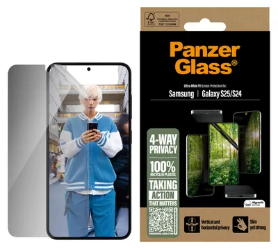 Immagine prodotto di Panzerglass Eco Matrix Ultra-Wide Fit per Samsung Galaxy S25