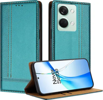 Obrázek produktu pro Pouzdro pro OnePlus Nord 3 kožené flipové pouzdro s funkcí stojánku zelené