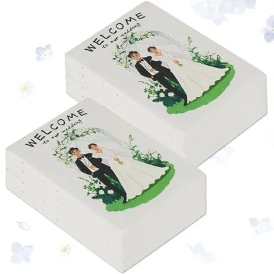 Immagine prodotto di 40 fogli di carta piantabile con semi, ideali per inviti di matrimonio