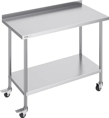 Zdjęcie produktu dla Stół Roboczy ze Stali Nierdzewnej 100x121x61cm