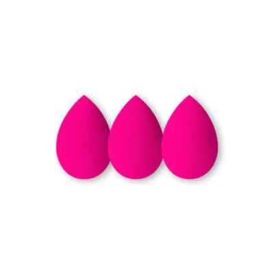 Produktbild von IBRA Makeup Makeup Blender Sponge – Set aus rosa Trio-Make-up-Schwämmen