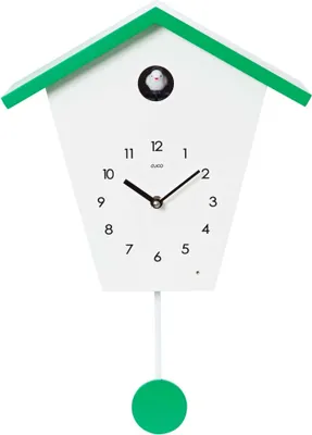 Produktbild von Cuco Clock Kuckucksuhr SCHWARZWALDHAUS 37,5× 23 × 11,4cm, mit Pendel Wanduhr moderne Kuckuckuhr Schwarzwalduhr