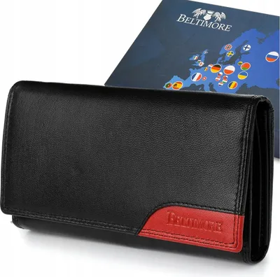 Obrázek produktu pro Dámská peněženka z přírodní kůže Beltimore, velká, rozšířená, RFiD