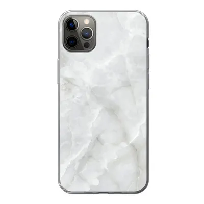 Produktbild von MuchoWow® Handyhülle Schutzhülle Hülle für iPhone 12 Pro Max Marmor - Weiß - Muster - Stein - Marmoroptik Silikon Softcase Handy Hülle - Hartschale