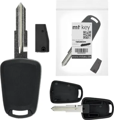 Produktbild von MT-KEY Auto Zünd Schlüssel Rohling DWO4R + ID46 Transponder Wegfahrsperre kompatibel mit Opel Antara 06-17