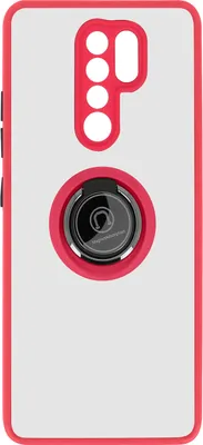 Produktbild von Avizar, Schutzhülle Redmi 9 Stoßfest mit Magnetring Hochwertig, Rot