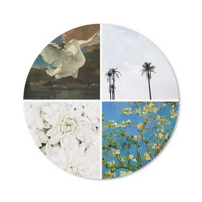 Produktbild von MuchoWow® Mauspad Mousepad Collage - Alte Meister - Malerei 20x20 cm - Mousepads - Maus Mat - Pad - Mausunterlage - Schreibtischmatte