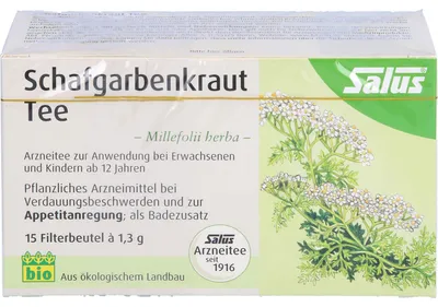 Produktbild von Salus Schafgarbenkraut  bei Verdauungsbeschwerden und zur Appetitanregung, 15 St. Filterbeutel