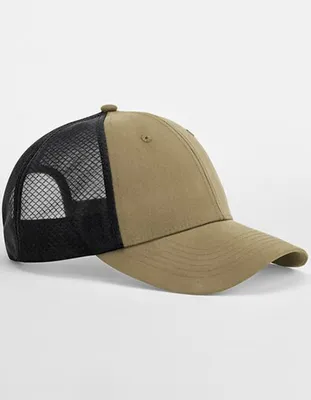 Zdjęcie produktu dla Beechfield B644R | Technical Mesh Trucker - Kolor: Desert Sand/Black - Rozmiar: Jeden rozmiar