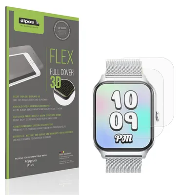 Image de 2x Full Cover mat Film pour Popglory P125 Film de protection ecrán