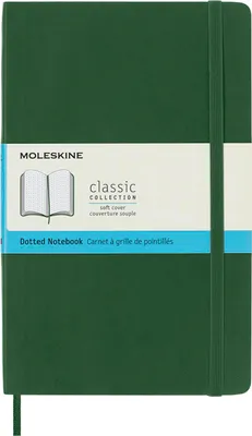 Produktbild von Moleskine Notizbuch, Format Large/A5, kariert, in Myrtegrün