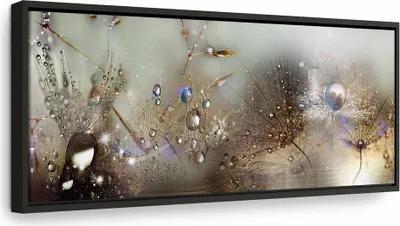 Produktbild von Italienischer Leinwand Leinwandbild - Nature Sounds 135x45 cm Blumen b-C-0169-b-c