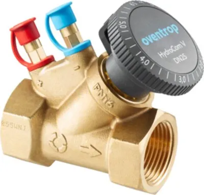 Image de Oventrop Strangregulierventil HydroCom V DN 15, Rp 1/2, PN 16, beids. IG, Messing