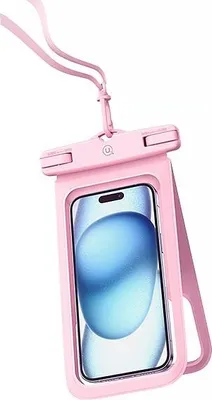 Produktbild von Usams Wasserdichte Tasche Double 6.7 Ip68 Pink/Pink Fsd1403 (Yd014)