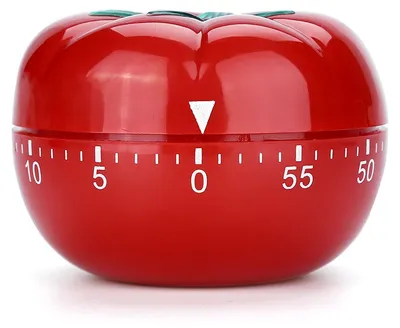 Productafbeelding van Mechanische keukentimer - 60 minuten timer - Tomatenmotief - Rood