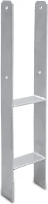 Produktbild von Jiubiaz 6x H-Anker Pfostenträger Gartenspielgeräte-Zubehör Verzinkter feuerverz Träger Zaun Pfostenanker 121MM