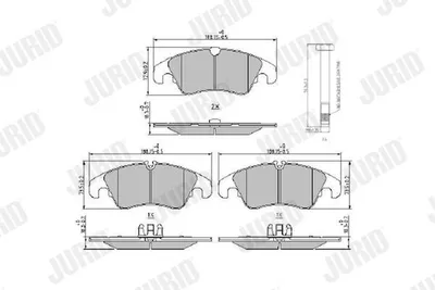 Produktbild von JURID Bremsbeläge Satz Vorne für FORD Focus II Schrägheck (DA, HCP, DP) 573944J