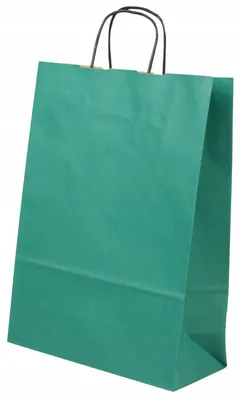 Obrázek produktu pro Allbag Zelené dárkové papírové tašky 24x10x32 cm sada 25 ks