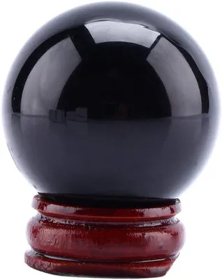 Zdjęcie produktu dla Kryształowa kula - Czarna obsydian - 40 mm - Dekoracja - Naturalne kryształy - Wysoka jakość - Obsługa klienta - Dekoracyjna kula