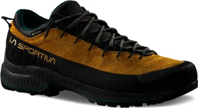 La Sportiva TX4 Evo GTX Schuh in senfgelb mit schwarzer Sohle und Schnürung