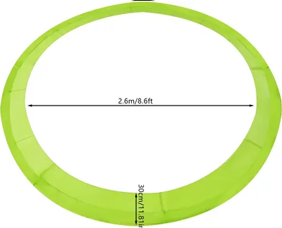 Obrázok produktu pre Ochranná podložka na trampolínu, odolná ochrana, ľahko sa čistí, zelená