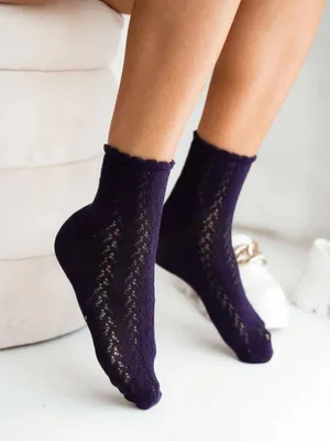 Produktbild von Netzsocken für Frauen Milena 989 atmungsaktiv marineblau 37-41