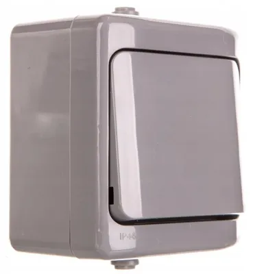 Productafbeelding van BRYZA, individuele hermetische schakelaar, IP54, grijs, artikelnummer 180001