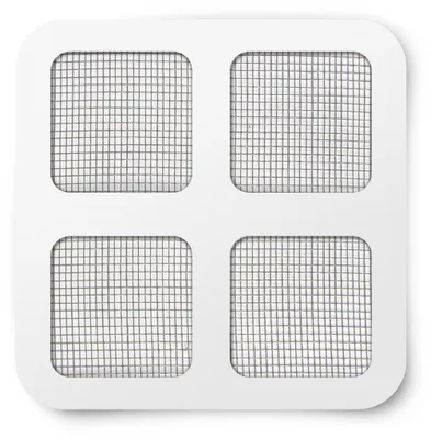 Zdjęcie produktu dla Łatka naprawcza do siatki przeciw owadom - 10 x 10 cm - szara - 4 szt. / opakowanie