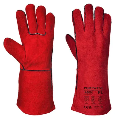 Image de Gants de soudeur - Taille M - Rouge - Portwest