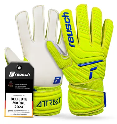 Immagine prodotto di Guanti da portiere Reusch Unisex Attrakt Solid Junior tutte le superfici di gioco; Profitackle.