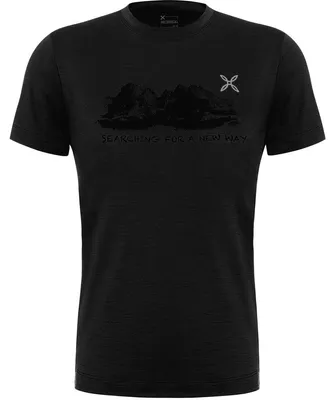 Produktbild von Montura PEAKS MERINO T-SHIRT (MTGC27X) - Herren Merino-T-Shirt, Farbe:90-BLACK, Größe:S