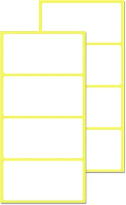 Obrázok produktu pre Biele samolepiace štítky – balenie – 80 x 40 mm