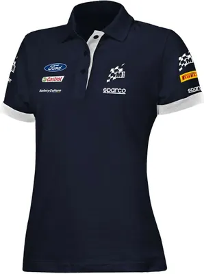Zdjęcie produktu dla Koszulka polo z krótkim rękawem Sparco S013007MSBM1S Granatowy Damska S