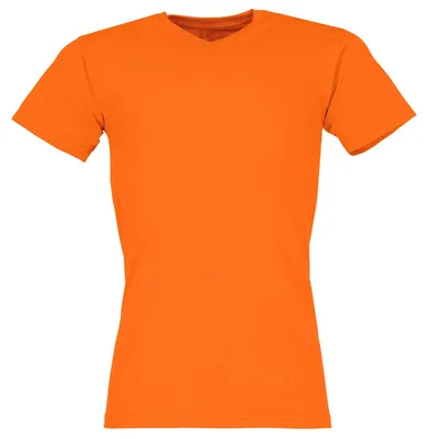 Produktbild von Fruit of the Loom Valueweight V-Neck T Farbe: orange Größe: XL