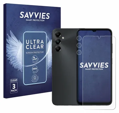 A smartphone with a screen protector and its packaging are displayed.
