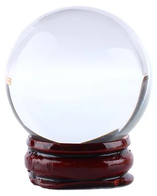 Kristallkugel 40 mm, klar, mit Ständer, Feng-Shui, Meditation