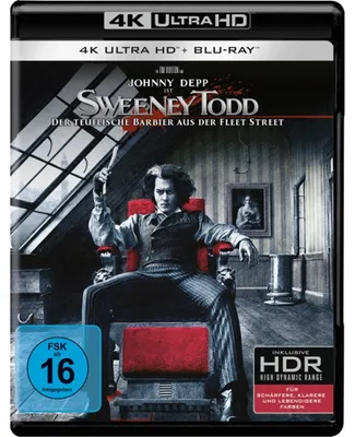 Obrázok produktu pre PLAION 1182206, Film, Blu-ray, Nemčina, Angličtina, 116 min, Sweeney Todd – The Demon Barber of Fleet Street, Horor