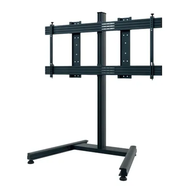 Produktbild von HAGOR Monitorständer - Bildschirmgröße: Bis zu 190,5 cm (75 Zoll) - 85 kg TragfähigkeitDisplay Type Supported: - 195 cm Höhe x 165 cm Breite x 100,7 cm Tiefe - Freistehend - Schwarz