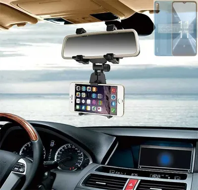 Produktbild von K-S-Trade Smartphone Halterung kompatibel mit Lava X2 Rückspiegel Halterung schwarz Auto Halterung KFZ Halter
