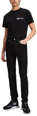 Immagine prodotto di Jeans da uomo Karl Lagerfeld, modello skinny, in denim nero, taglia 34/32