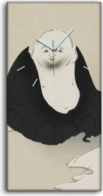 Produktbild von Wandbild Leinwand Bilder Wanduhr 30x60 Malerei Abstrakte Kunst Asiatisch - weiße Hände