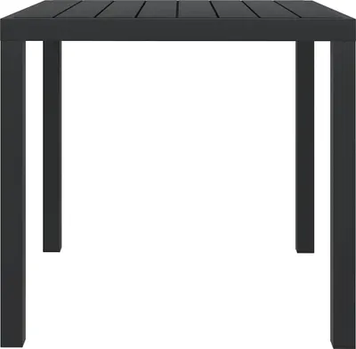 Obrázek produktu pro vidaXL Zahradní stůl černý 80x80x74 cm hliník a WPC