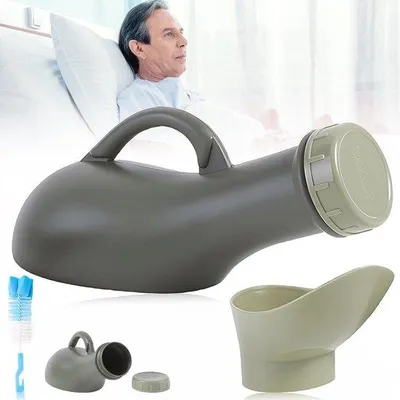 Produktbild von Famanu tragbare Urinflasche 1000 ml - lecksichere Urinkammer für Notfälle, Camping und Reisen